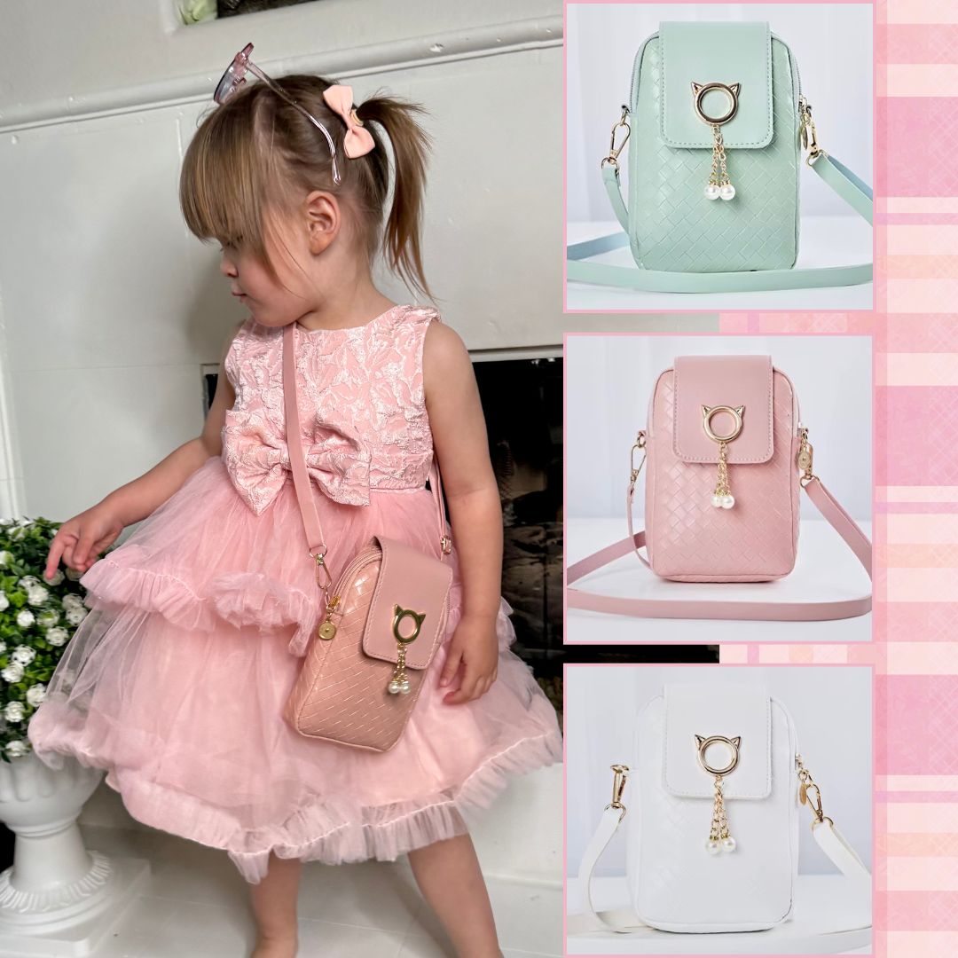 Cat Purse For Girls 4-6 with Cat Shaped Sunglasses & Gift Box | Little Girl Purse | Girls Crossbody Bag | Kids Purse For 3 4 5 6 7 8 Year Old