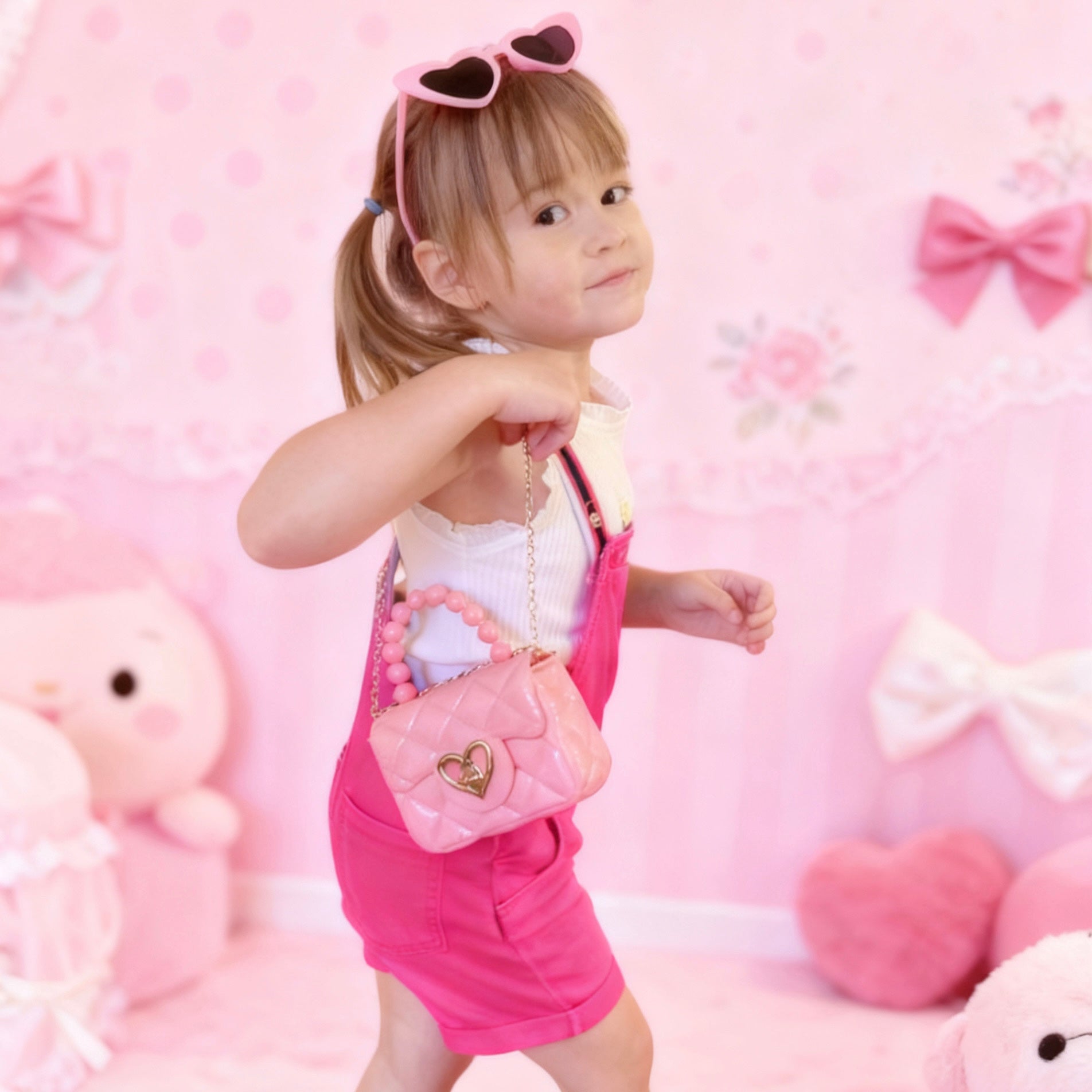 Sweetheart Toddler Purse (Ages 1-3) | Baby Purse For Little Girls & Sunglasses Gift Set