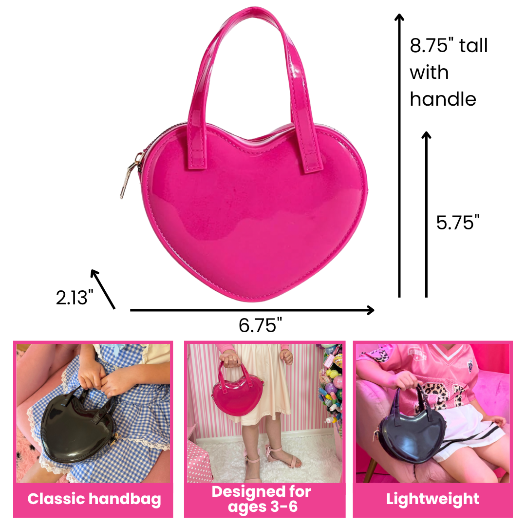 Heart Shaped Little Girl Purse & Sunglasses Gift Box | Mini Purse for Girls Ages 3–6 | Kids Purse Children Dress Up Purse