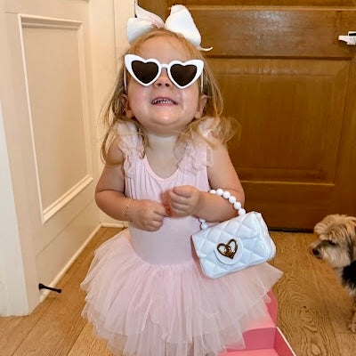 Sweetheart Toddler Purse (Ages 1-3) | Baby Purse For Little Girls & Sunglasses Gift Set
