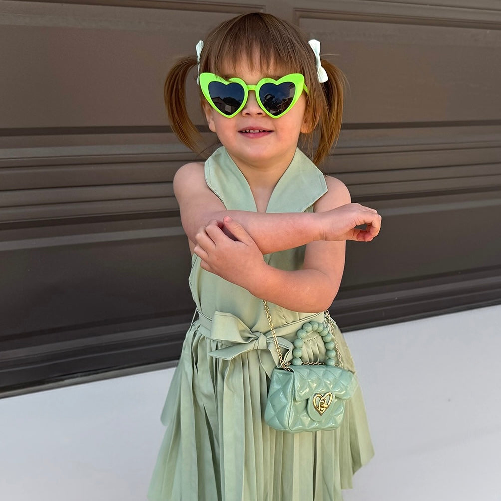 Sweetheart Toddler Purse (Ages 1-3) | Baby Purse For Little Girls & Sunglasses Gift Set