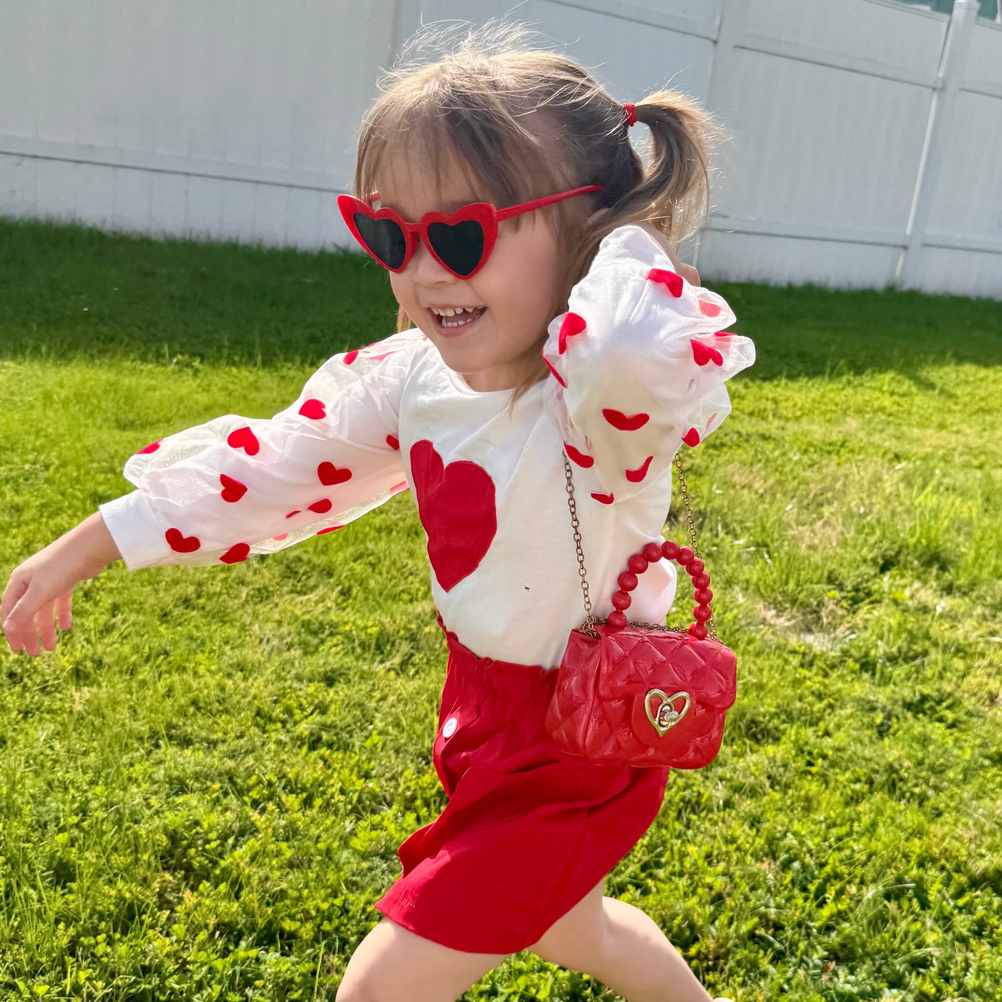 Sweetheart Toddler Purse (Ages 1-3) | Baby Purse For Little Girls & Sunglasses Gift Set